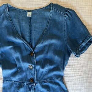 Old Navy Soft Chambray Jumpsuit – XS Petite